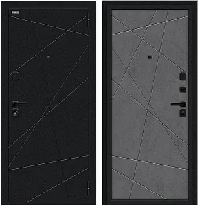 Товар Дверь Браво Граффити-5/SBlack Букле черное/Slate Art DIS007412